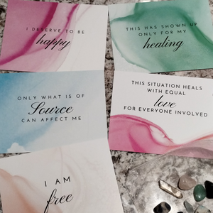 Healing Relationships Meditation Bundle - Meditations, Cards and Crystals